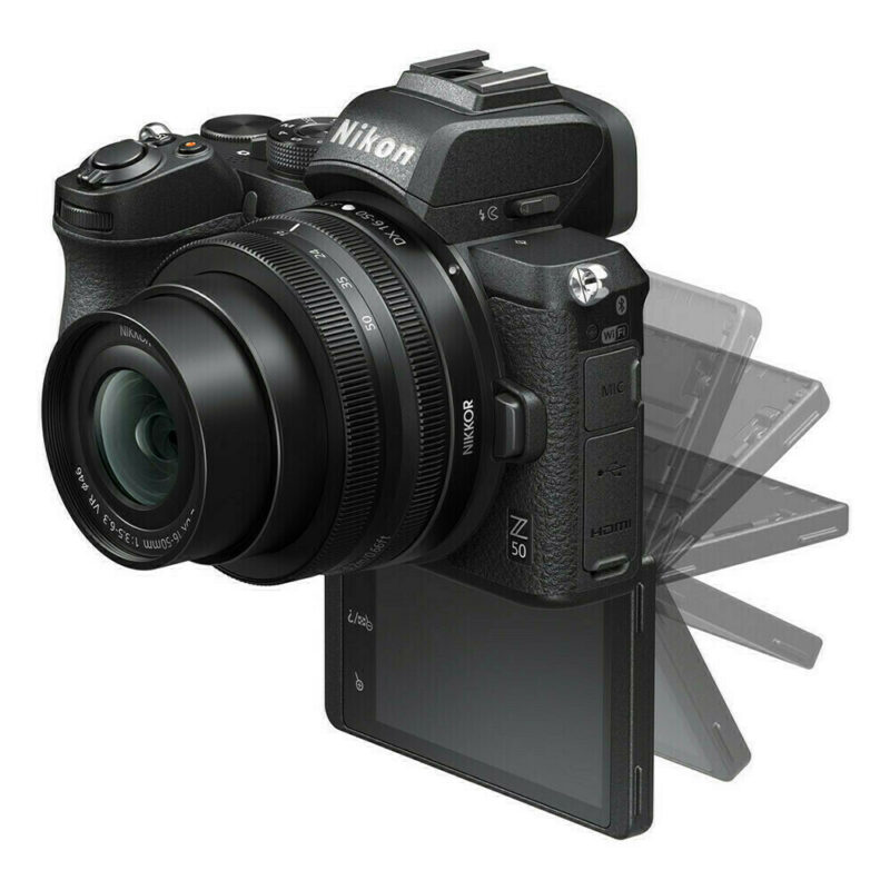 Nikon Z50 + Z DX 16-50 - écran pivoté