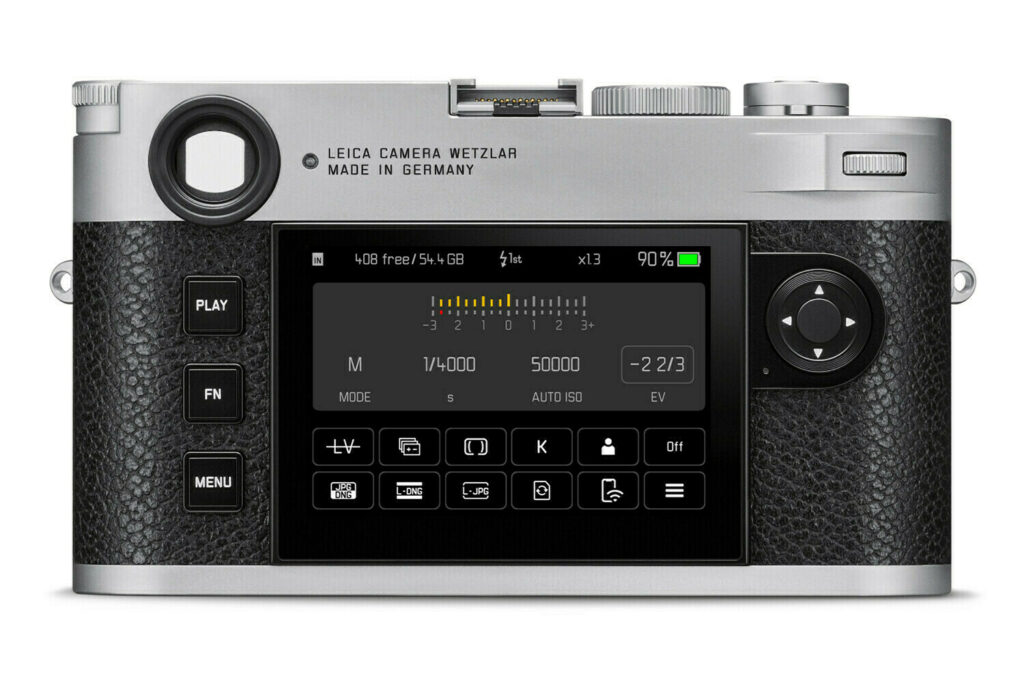 Leica M11 Chrome - 20201 menu