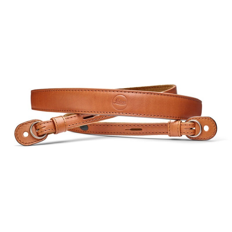 Leica Strap Q3 leather Cognac - 24036