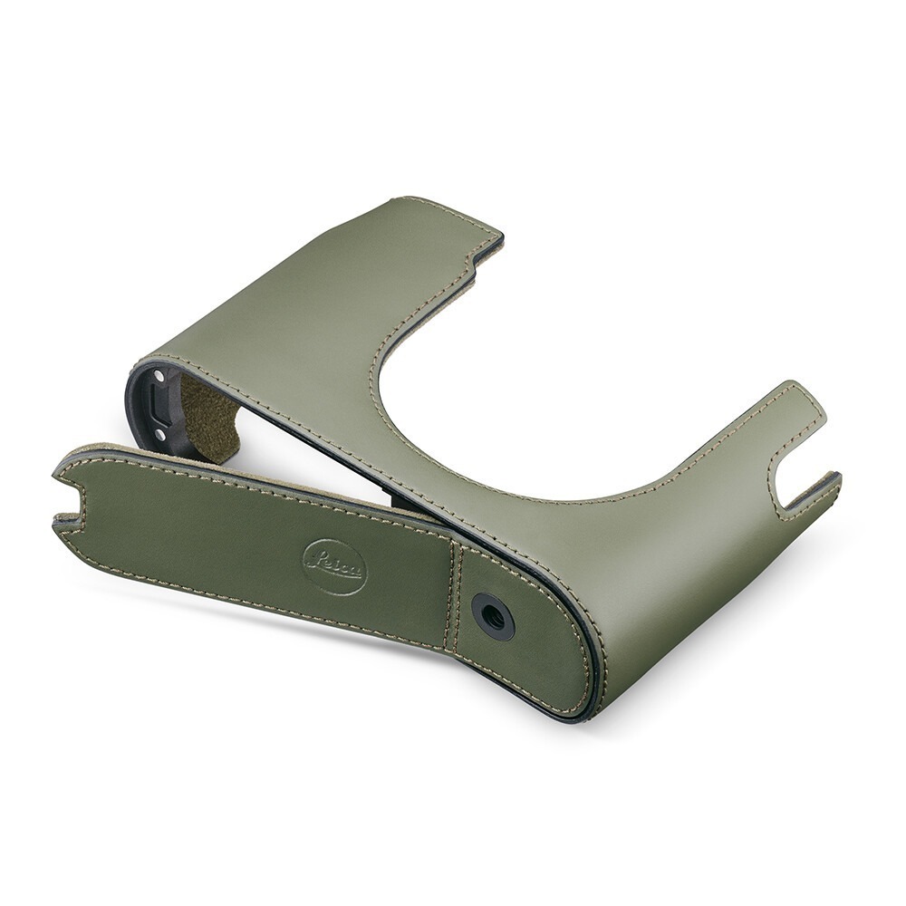 Leica Halfcase Q3 leather olive green - 19653 2