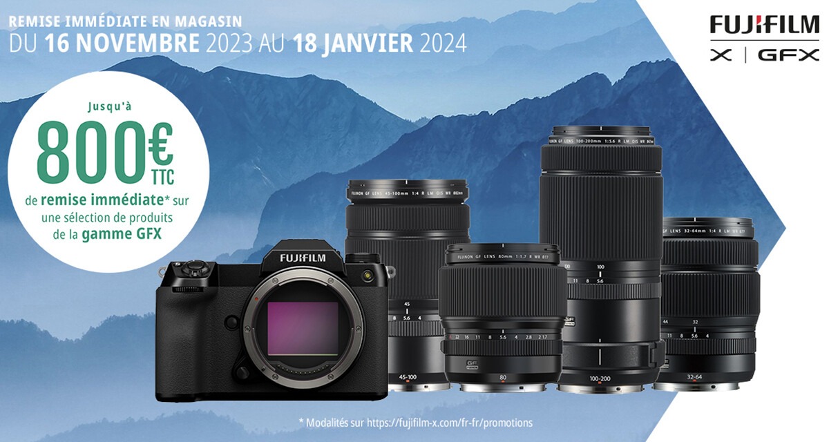 Fujifilm Offre GFX Hiver 2023 Banniere